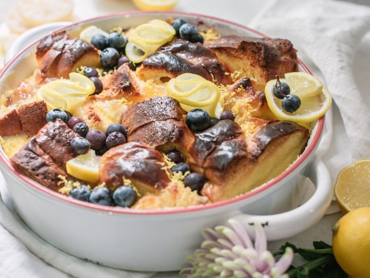 Brioche Bread Pudding With Lemon Curd Little Figgy Food