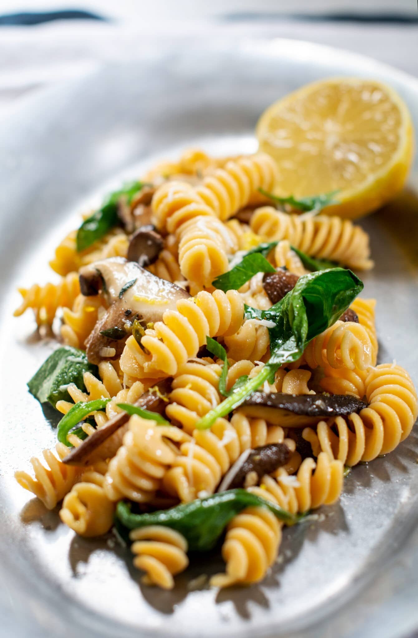 Dinner for 2, mushroom sauce with gluten free pasta