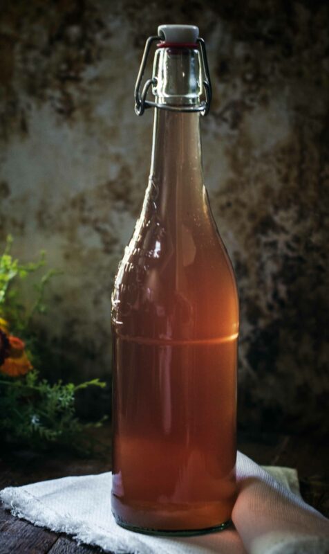 Bottled Vodka infused with figs