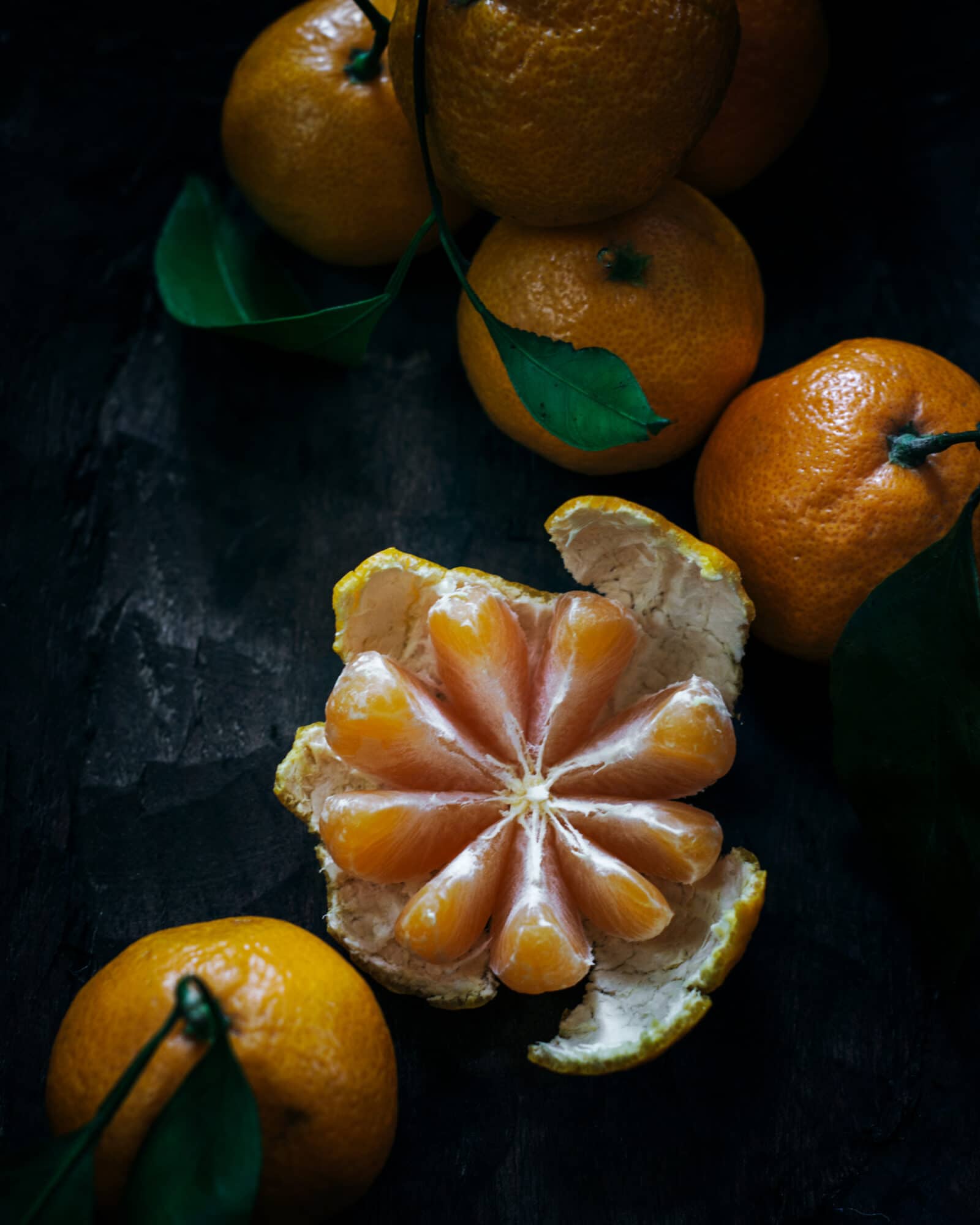 Segmented Satsuma Mandarin