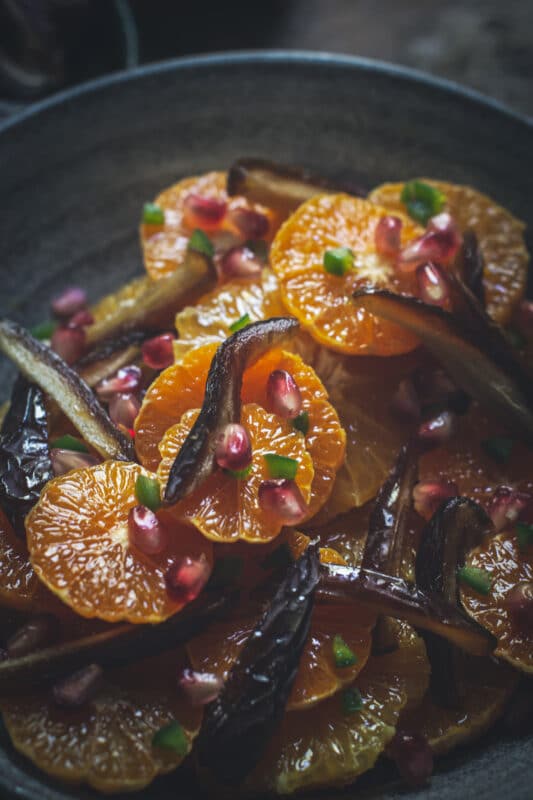 Orange date salad with jalapenos - foods with natural chemicals that we don't need to worry about