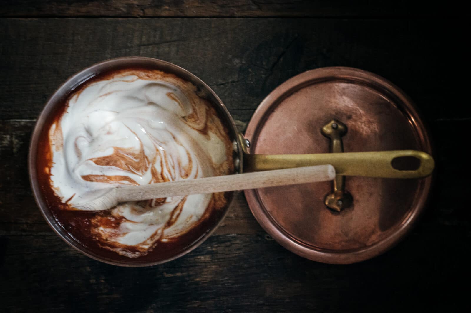 Mixing Bertolli Sauces to make Rosa Pasta Sauce