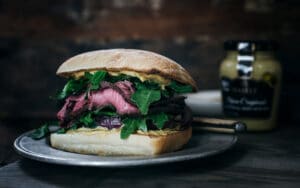 Steak and Caramelized Onion Sandwich