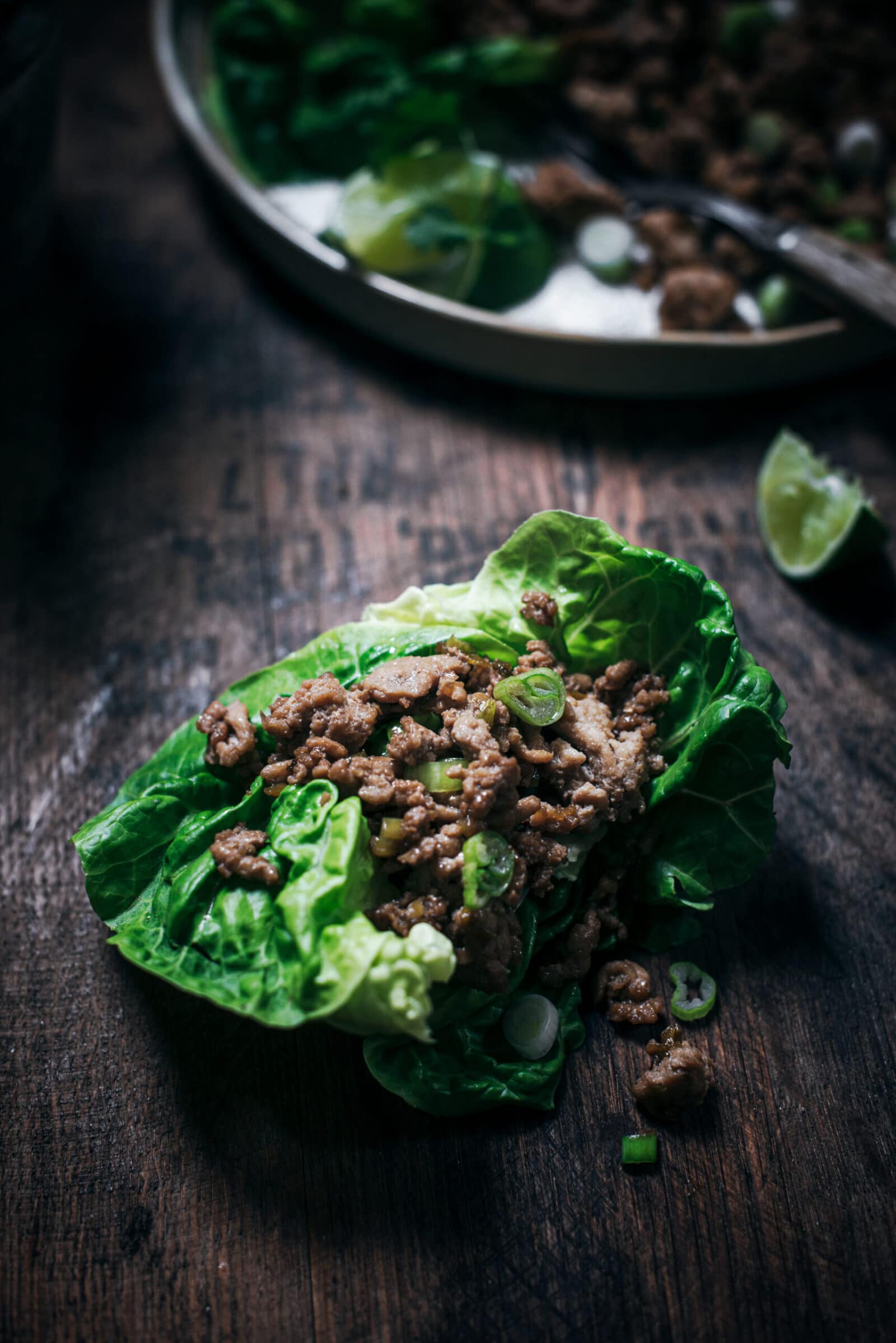 Chicken lettuce wraps recipe