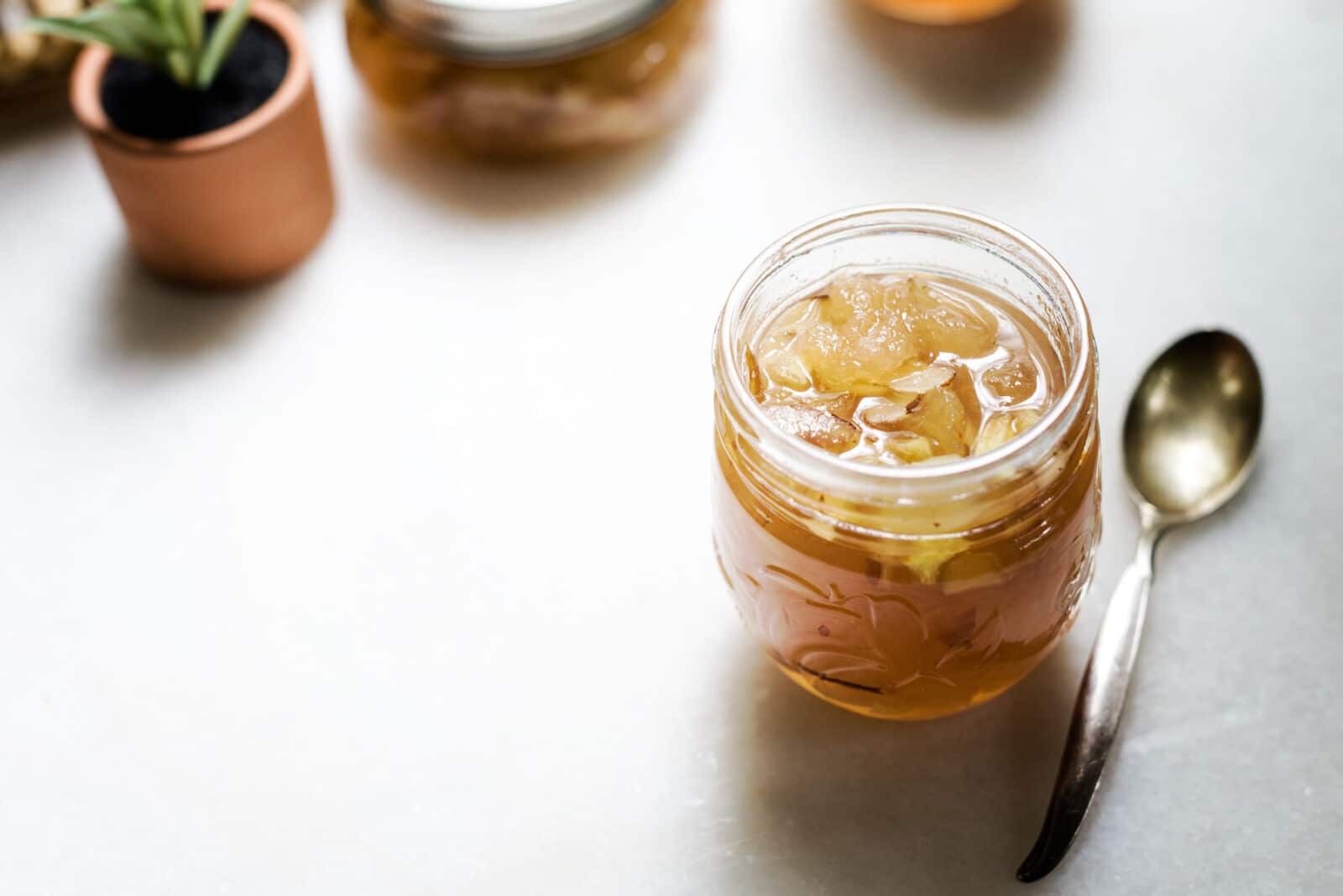 Ball Mason Jam Jar with Fruit Preserves