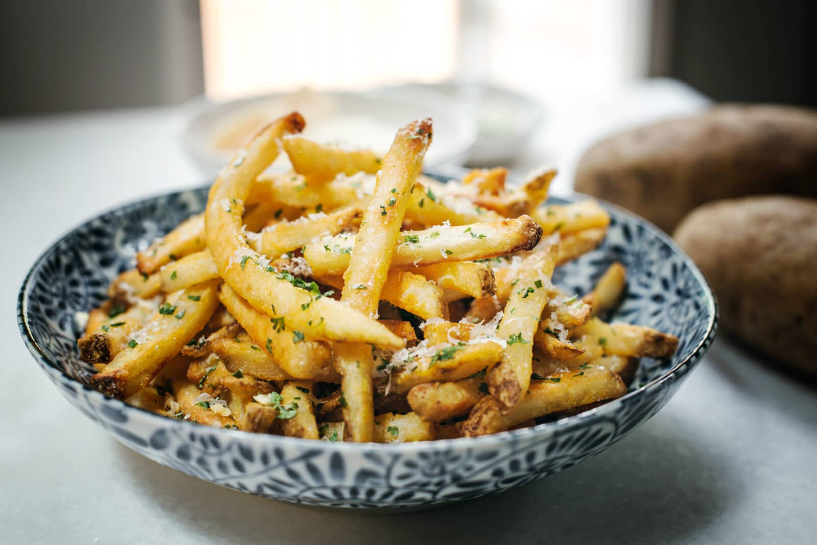 Bowl of truffle fries