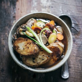 Mushroom Potato and Chicken Hot Pot recipe