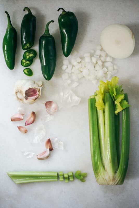 Ingredients for hot sauce