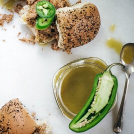 Jalapeno Hot Sauce and Sliders