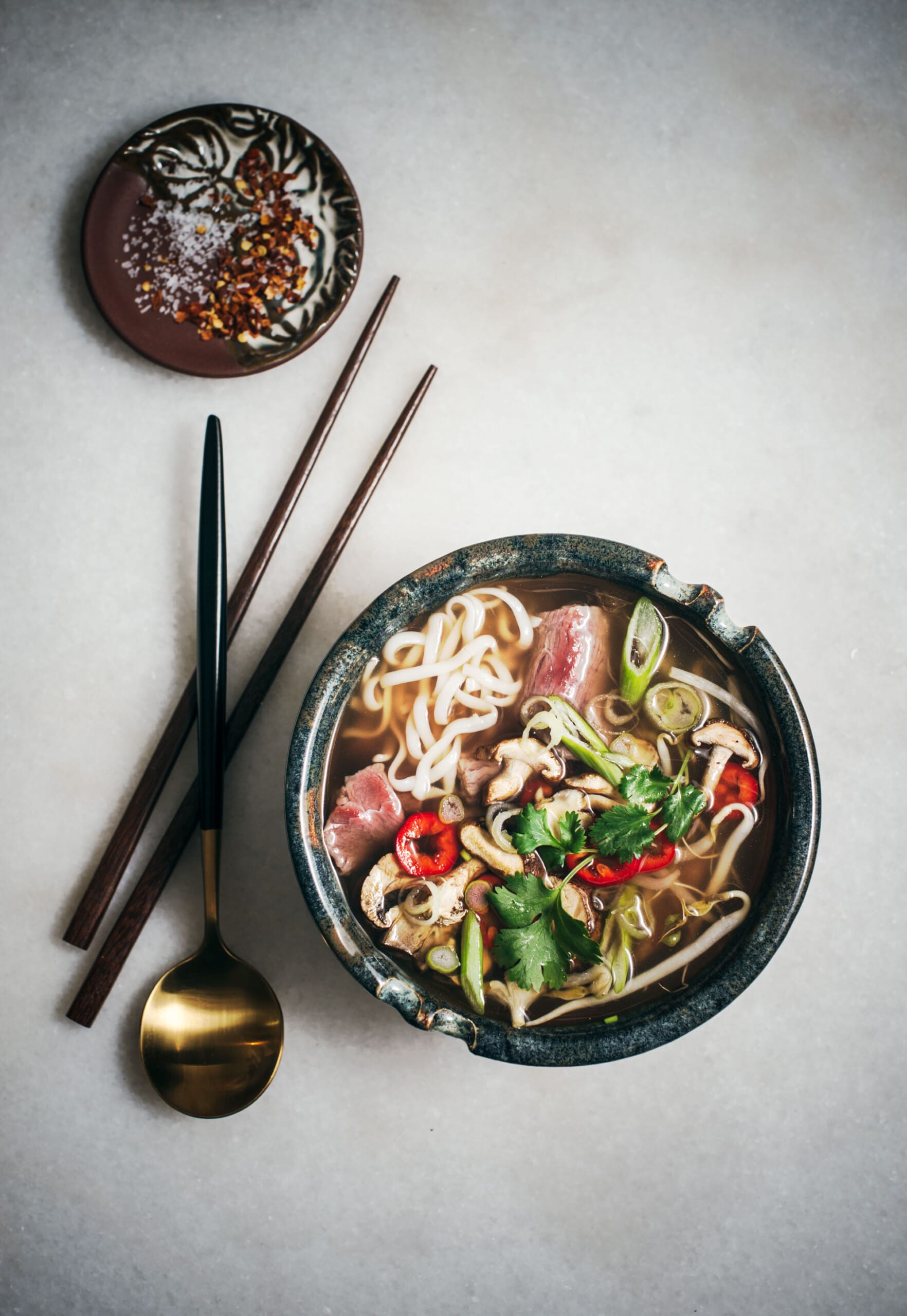 Vegetarian Pho Broth recipe with veg