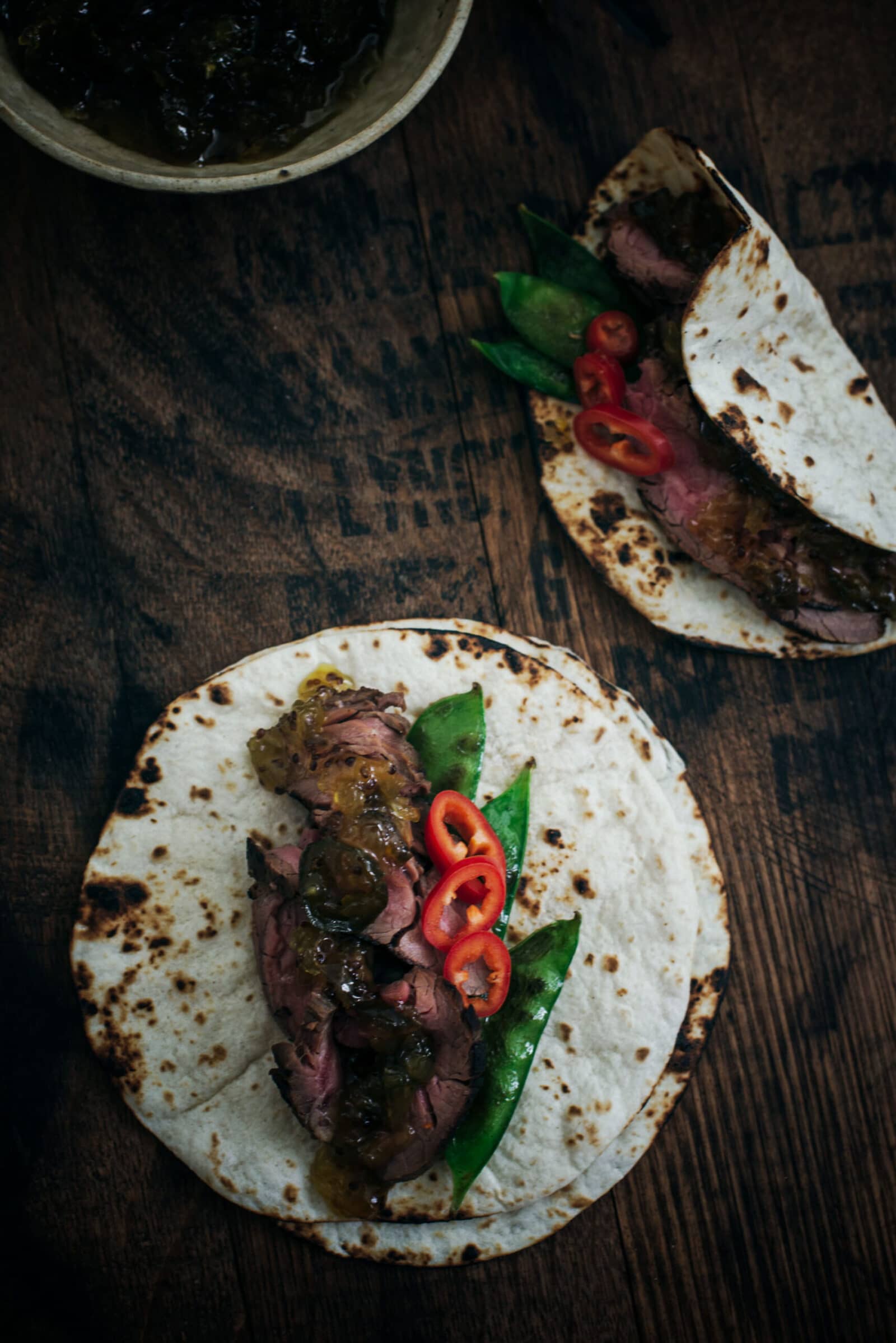 Asian Fusion Beef Tacos