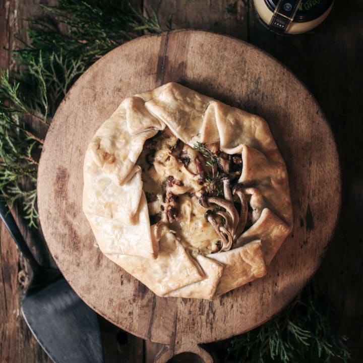 Mushroom Gouda Dijon Galette