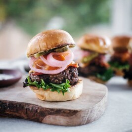 Mustard Crusted Burger Slider