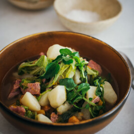 Bowl of Pork and Vegetables Stew