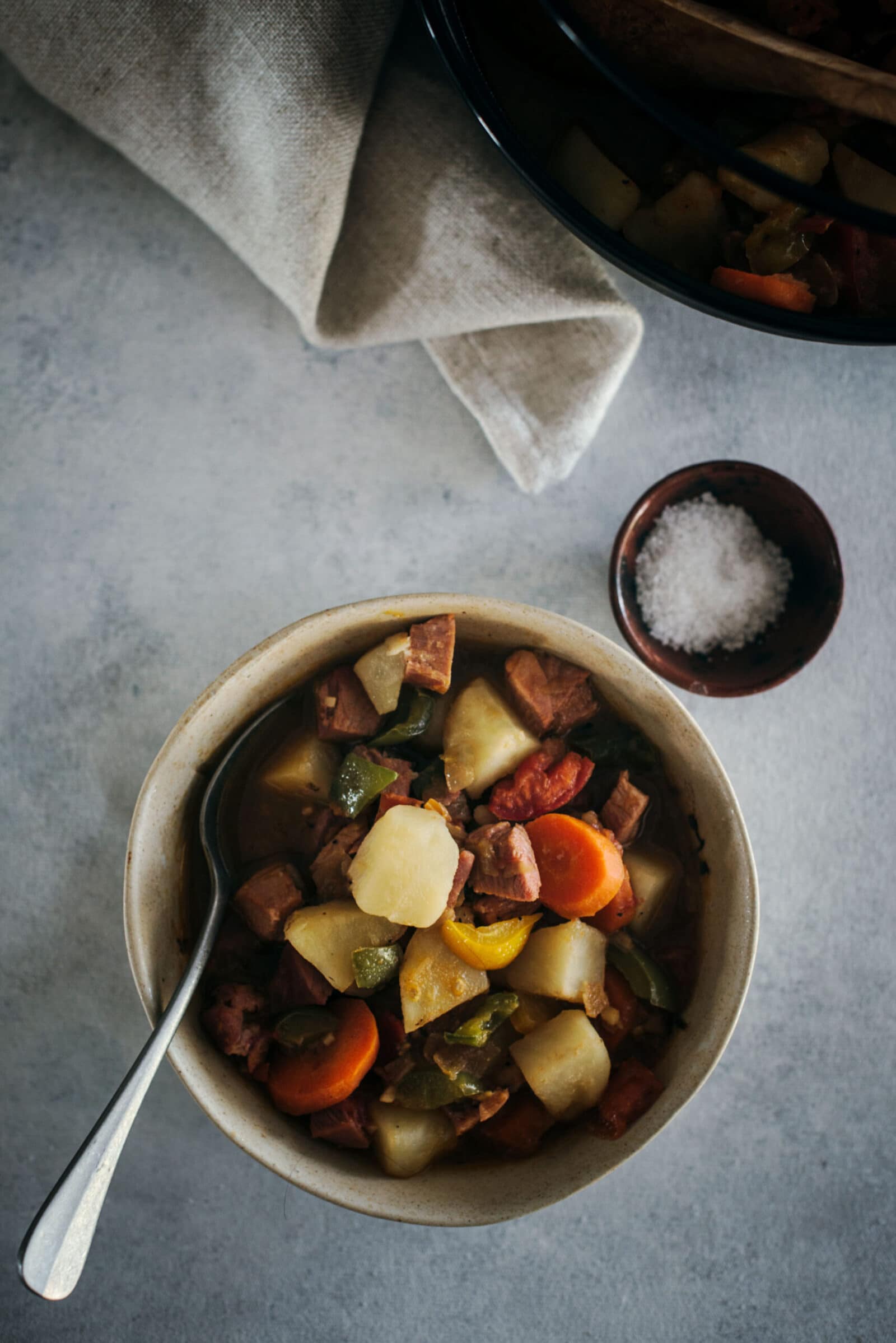 Bowl of Potato Hot Pot Stew