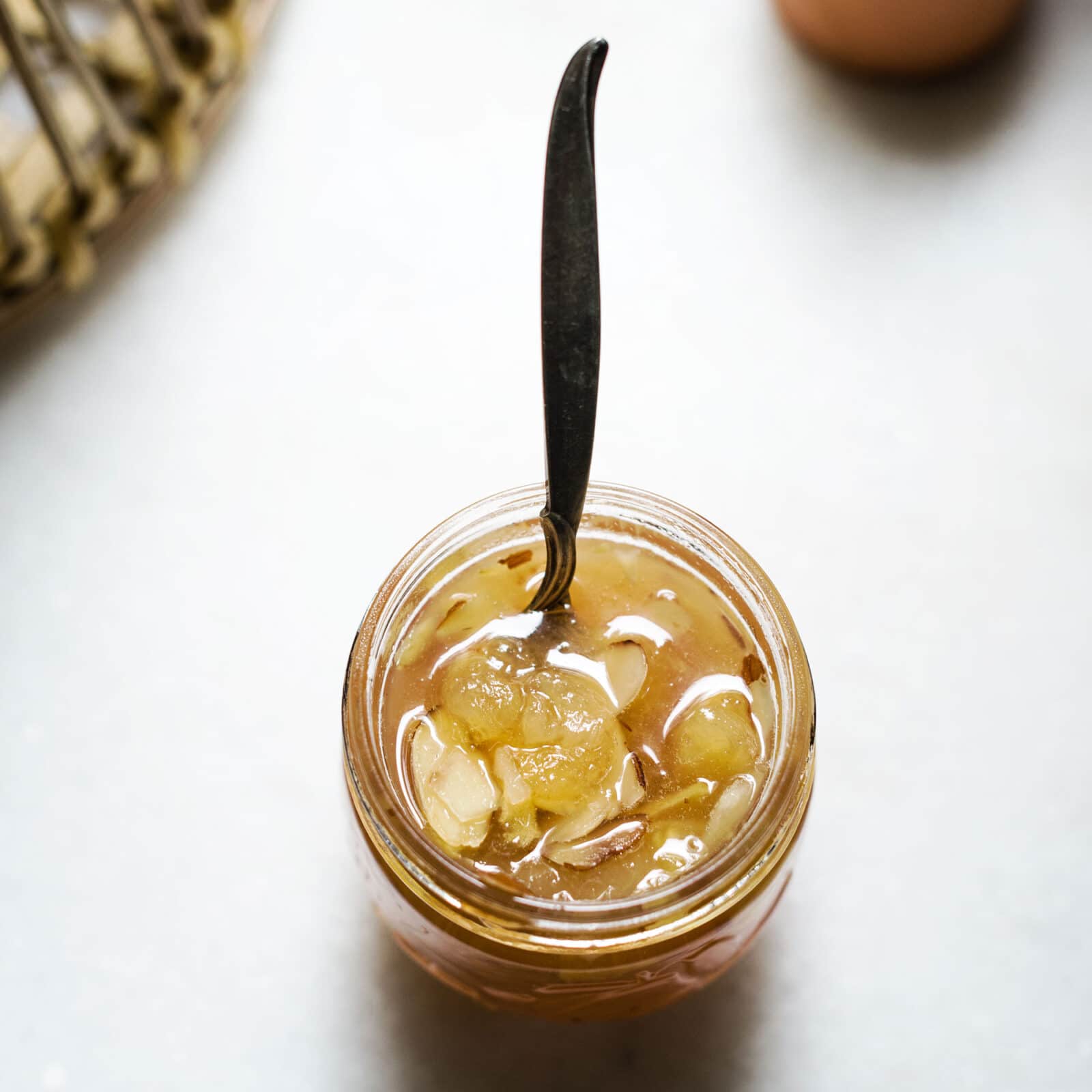 peach almond jam