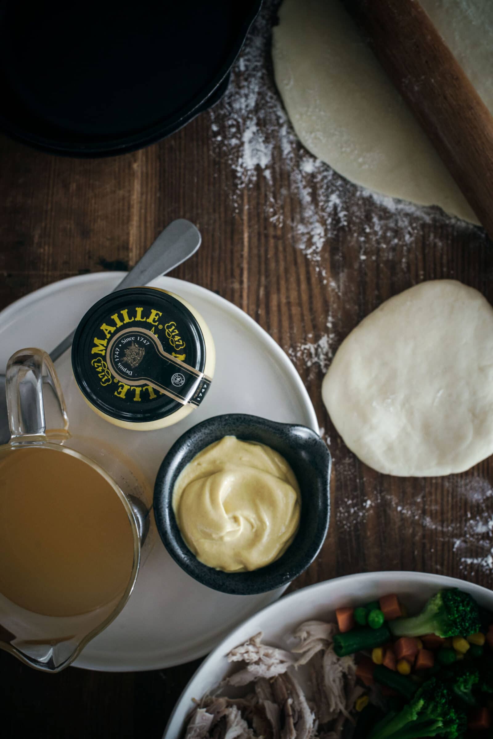 Ingredients for savory pie