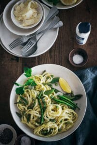 Bowl of spring pasta