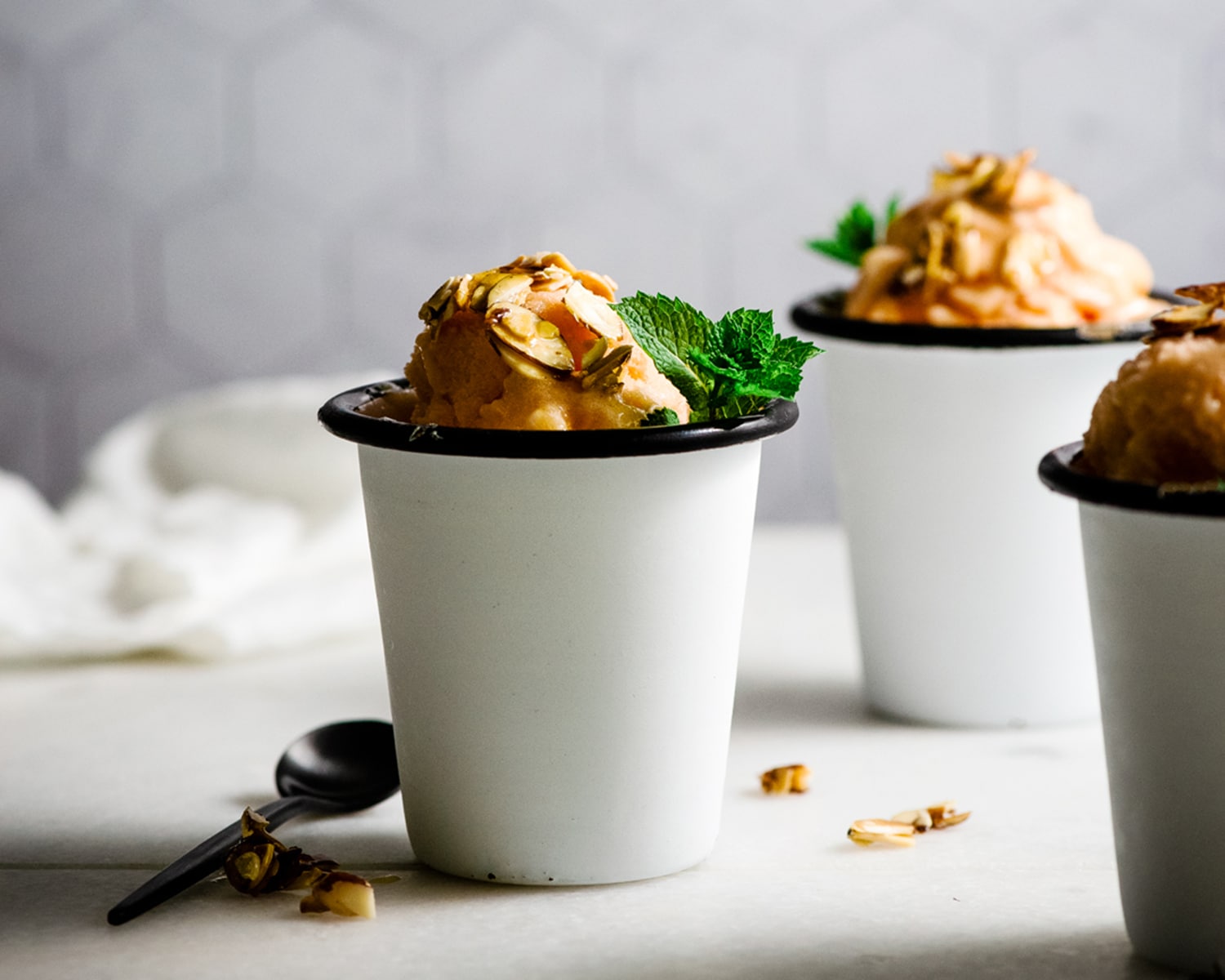 Peach sorbet ice online cream maker