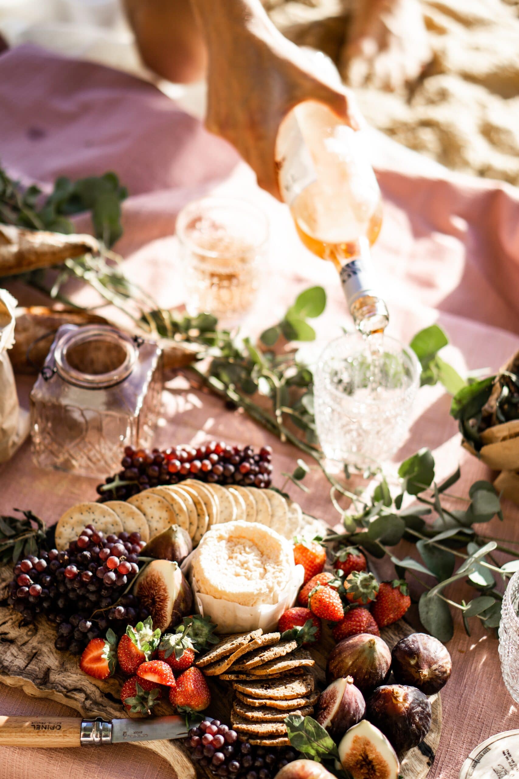 Gift ideas for a wine lover - charcuterie and wine