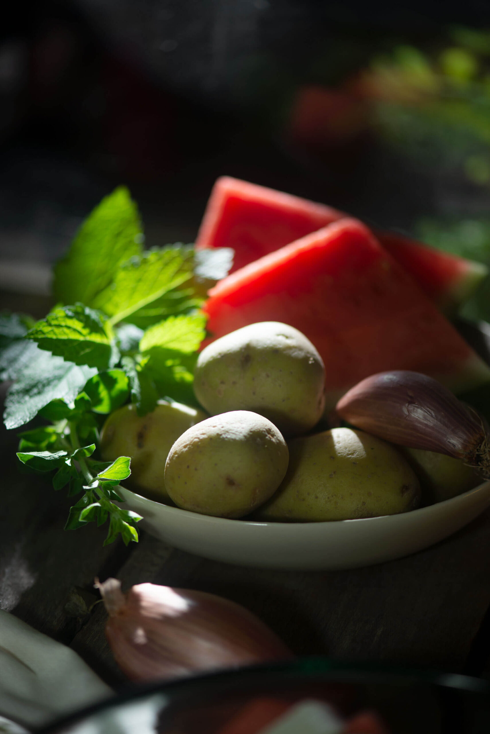 Ingredients to make the salad